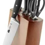 BALLARINI Savuto Nero Messerblock, 7-tlg., Holzblock hell