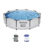 Bestway Steel Pro MAX Frame Pool-Set mit Filterpumpe Ø 305 x 76 cm