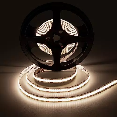 Bigzom COB LED Streifen 2M TV Hintergrundbeleuchtung Dimmbar Warmweiss