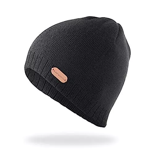 Black Crevice Herren Mütze – Sportliche Strickmütze für Wind und Kälte