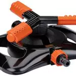 BLACK+DECKER Rasensprenger 3 Arme – 360° Bewässerungssystem für den Garten