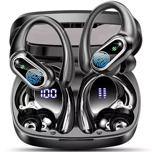 Sport Bluetooth Kopfhörer 5.3 mit ENC Mikrofon, HiFi Stereo, IP7 wasserdicht