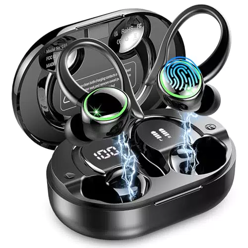 "Bluetooth Kopfhörer Sport mit Noise Cancelling Mic und IP7 Wasserschutz"