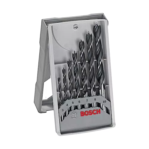 Bosch Holzspiralbohrer-Set für Weich- und Hartholz, Ø 3-10 mm