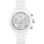 BOSS Damen Quarz Uhr mit Weißem Keramikband - Modell 1502630