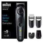 Braun Barttrimmer, Trimmer/Haarschneider Herren, Haarschneidemaschine mit ultrascharfer Klinge