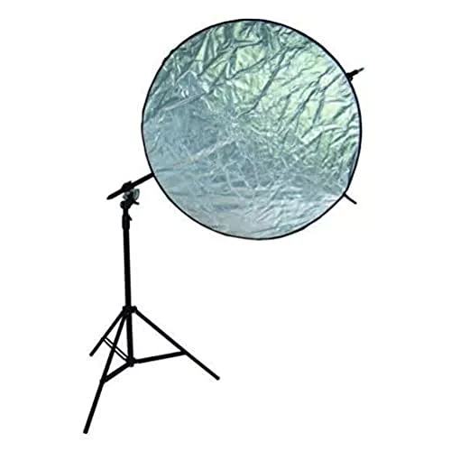 Bresser Fotostudio Lampenstativ mit Schwenkarm und Reflektorhalter