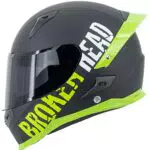 BeProud Pro Motorradhelm mit Spoiler - Integralhelm mit klarem und schwarzem Visier