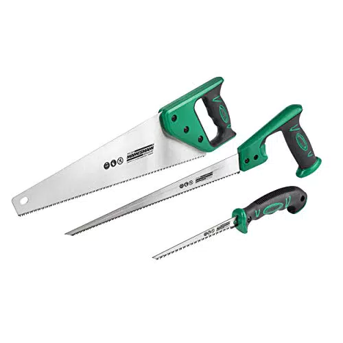 Mannesmann Sägen-Set M30115 - Hochwertiges 3-teiliges Sägen-Set