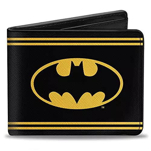 Buckle-Down Herren Bifold Wallet Batman - Geldbörse mit Zweifachfaltung