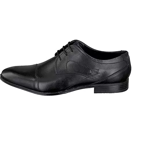 Bugatti Business Halbschuh aus Leder - Eleganter Derby mit Querkappe