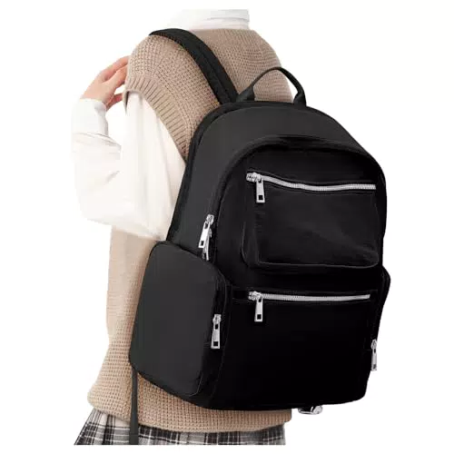 Rucksack Damen - Wasserdichter Cityrucksack für die Arbeit - Schwarz