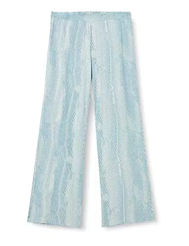 Calvin Klein Damen Pyjamahose Lang - Grün