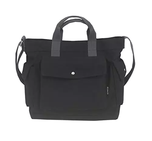 Canvas Umhängetasche für Damen und Herren - Stilvolle Schultertasche für Uni, Arbeit und Reisen