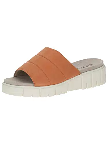 Caprice Damen Pantolette aus Apfelsuede - Flache Sandale