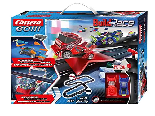 Carrera GO Build 'n Race Rennbahn-Set für 2 Spieler ab 6 Jahren