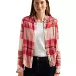 Cecil Damen Karobluse mit Turn-Up Ärmeln