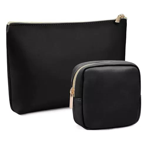"ChicVessel Kosmetiktaschen aus Pu Leder für Handtasche - Praktische Schminktasche für Frauen"