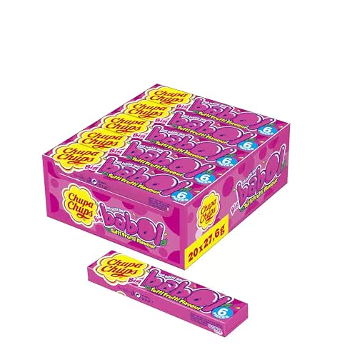 Chupa Chups Big Babol Tutti Frutti Bubble Gum - Fruchtiger Kaugummi für große Blasen