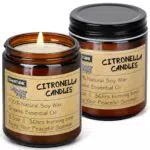 Citronella Kerze im Glas – Natürliche Sojawachs Kerze für Innen und Außen