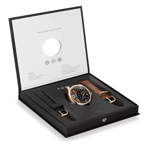 CIVO Herrenuhr mit Lederarmband und Datumsanzeige - Klassische wasserdichte Quarzuhr für Männer