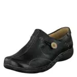 Clarks Damen Mokassin Un Loop - Schwarz Leder