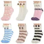 Colornival Kuschelsocken für Damen – Flauschige Wintersocken als Geschenk
