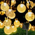 Comius Solar Lichterkette Außen, 12m, 100 LED, IP65 Wasserdicht, 8 Modi