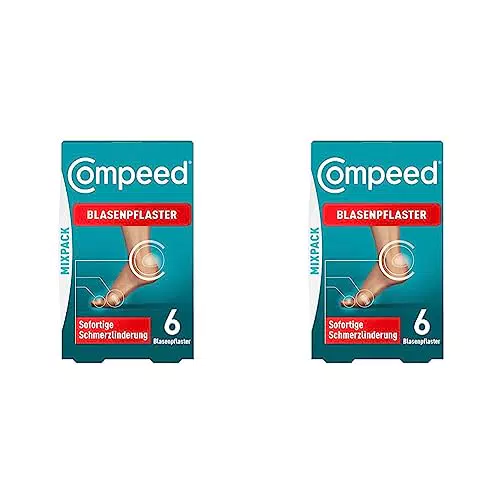 Compeed Blasenpflaster Mixpack - Hydrokolloid-Pflaster gegen Blasen an Fersen und Zehen