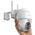 COOAU 2K Überwachungskamera Außen, kabellose WLAN IP Kamera mit Nachtsicht und Bewegungserkennung