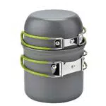 Cozyswan Picknicktopf Camping Kochgeschirr Set aus legiertem Stahl
