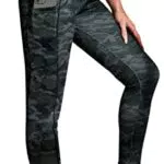Damen Leggings Fitness Sporthose mit Handytasche und hohem Bund