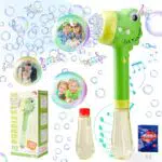 Elektrische Seifenblasenmaschine mit automatischem Bubble Stick - Seifenblasenspielzeug für Outdoor, Party und Hochzeit
