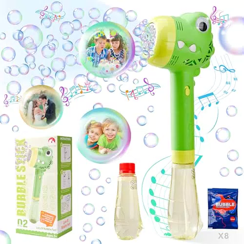 Elektrische Seifenblasenmaschine mit automatischem Bubble Stick - Seifenblasenspielzeug für Outdoor, Party und Hochzeit