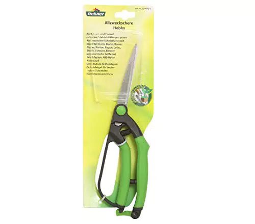 Dehner Allzweckschere Hobby mit Edelstahlklingen, 33 cm – Vielseitig und langlebig