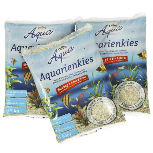 Dehner Aqua Aquarienkies Körnung 3-5 mm - Hochwertiger Aquarium Kies