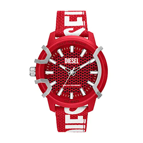Herrenuhr Diesel Griffed mit Quarz/Chrono Uhrwerk und Silikonarmband - Modell DZ4650