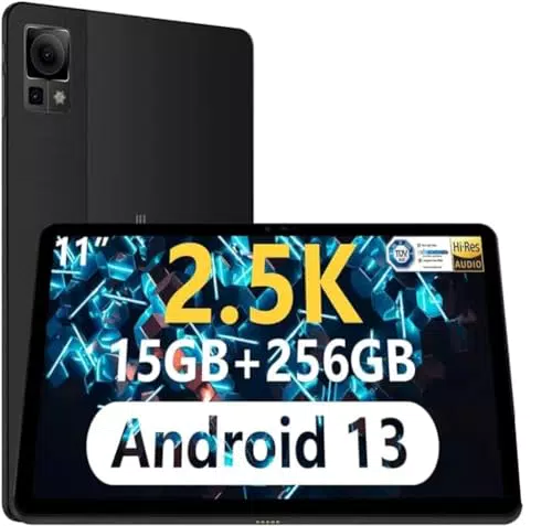 DOOGEE T30 PRO Tablet - 11 Zoll, 2.5K Display, Helio G99 Octa-Core, 15GB RAM, 256GB ROM, 8580mAh, Android 13 - Schwarz