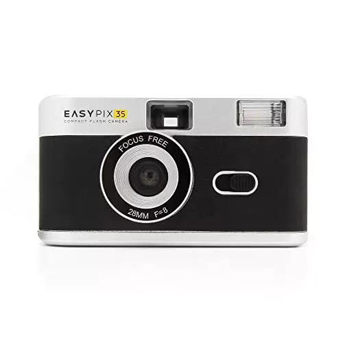 EASYPIX Analoge Kleinbildkamera mit integriertem Blitz