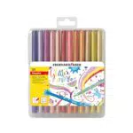 Eberhard Faber Filzstifte Set - 24 Malstifte mit Basic und Pastellfarben
