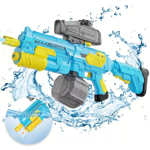 Elektrische Wasserpistole für Kinder und Erwachsene - Hohe Kapazität und Reichweite - Ideal für Sommer, Schwimmbad und Strand
