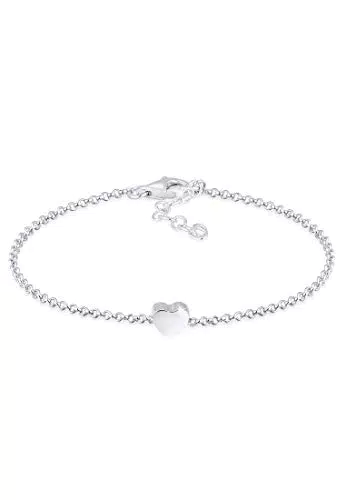 Elli Armband Damen mit Herz Anhänger aus 925 Sterling Silber