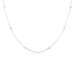 Elli Damen Halskette mit Kristallen in 925 Sterling Silber