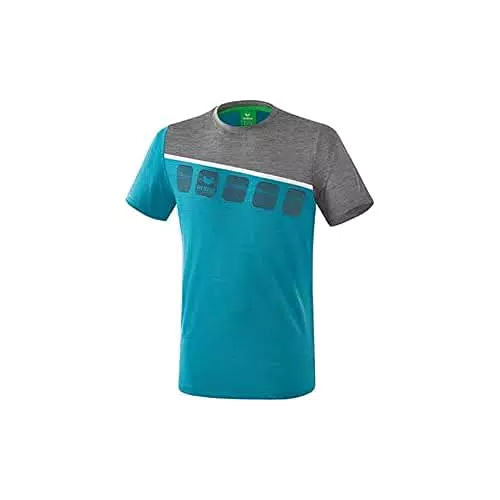 Erima Herren T-Shirt, Blau/Grau/Weiß