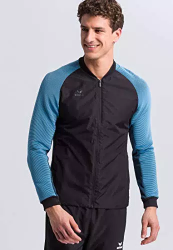 ERIMA Herren Jacke Premium One 2.0 Freizeitjacke, schwarz/niagara 1021801
