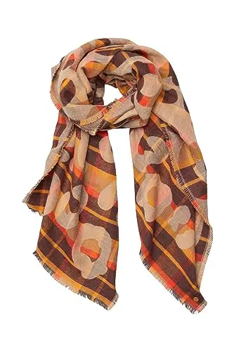 Esprit Damen Mode-Schal - Karamell-Ton