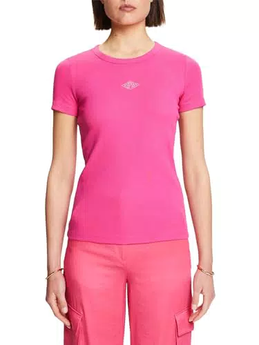 Esprit Logo T-Shirt mit Glitzersteinen