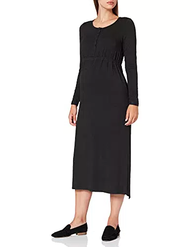 ESPRIT Maternity Damen Dress ls Kleid, Anthracite Melange-005
