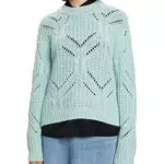 ESPRIT Pullover aus Wollmix mit offenem Maschenbild
