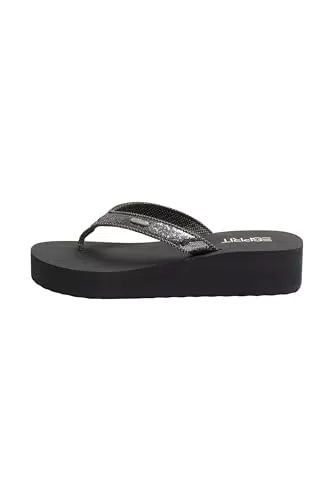 ESPRIT Plateau-Slipper mit Zehentrenner-Riemen